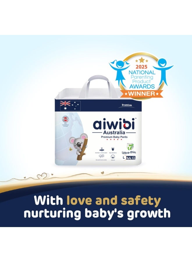 aiwibi Royal Care Ultra-Thin Baby Pants, Super Soft, High Absorption, 360° Fit (Large, Pack of 2) - Image 5